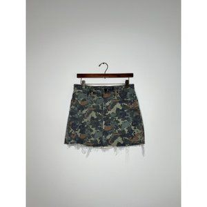 Hudson Women's Camo Print Viper Mini Skirt Size 29
